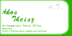 akos theisz business card